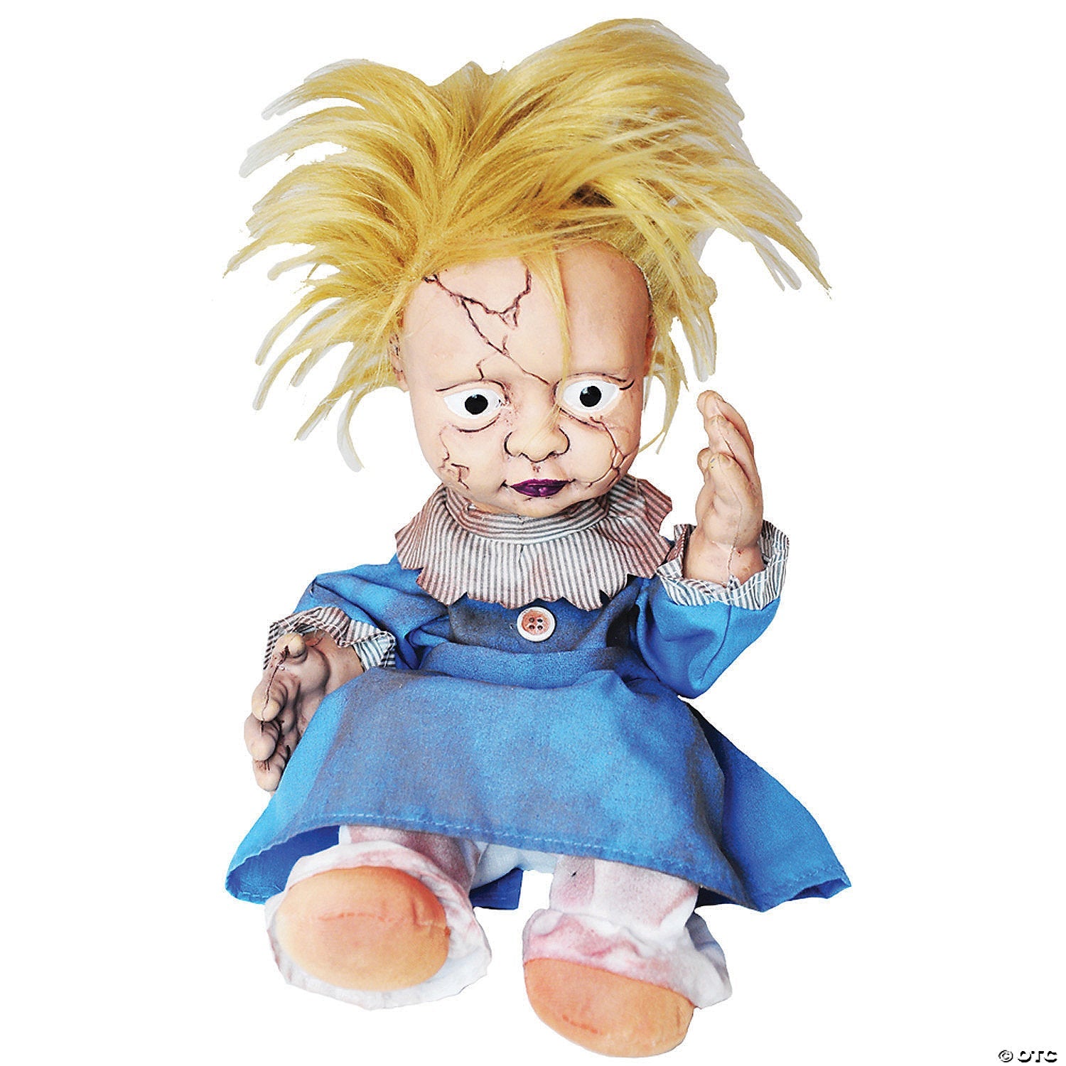 11" Animated Creepy Girl Kicking - Trend Times Toy Stores