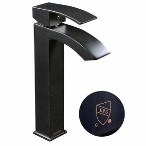 11" Sink Faucet Waterfall Bath Basin Mixer Tap Single Handle Oil-Rubbed Bathroom - Trend Times Toy Stores