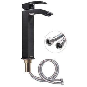11" Sink Faucet Waterfall Bath Basin Mixer Tap Single Handle Oil-Rubbed Bathroom - Trend Times Toy Stores