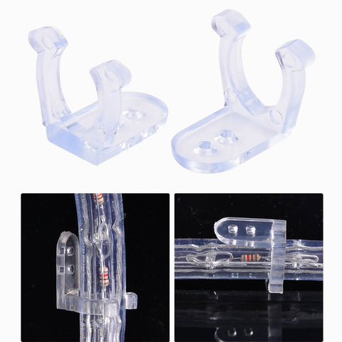 PVC Christmas Lighting Wall-Mounting Clips 1/2