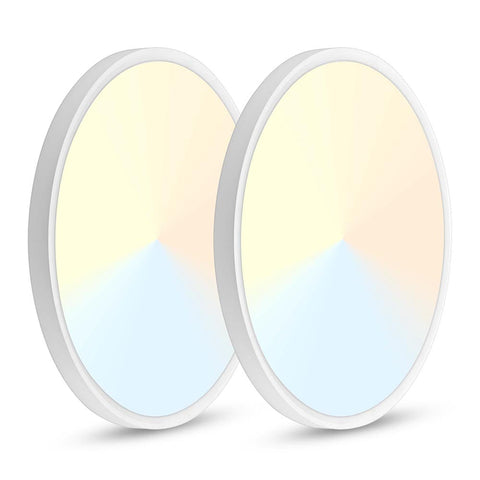2ct/pk 32W 16 in. Modern Ceiling Flush Light Dimmable