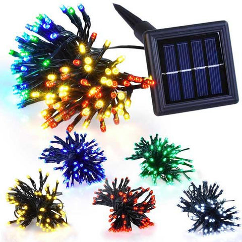 100LEDs Solar Patio Christmas Holiday String Light