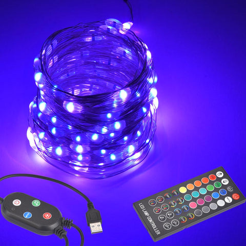 LED Christmas Light APP Bluetooth Remote Control Mulit-Color 33ft