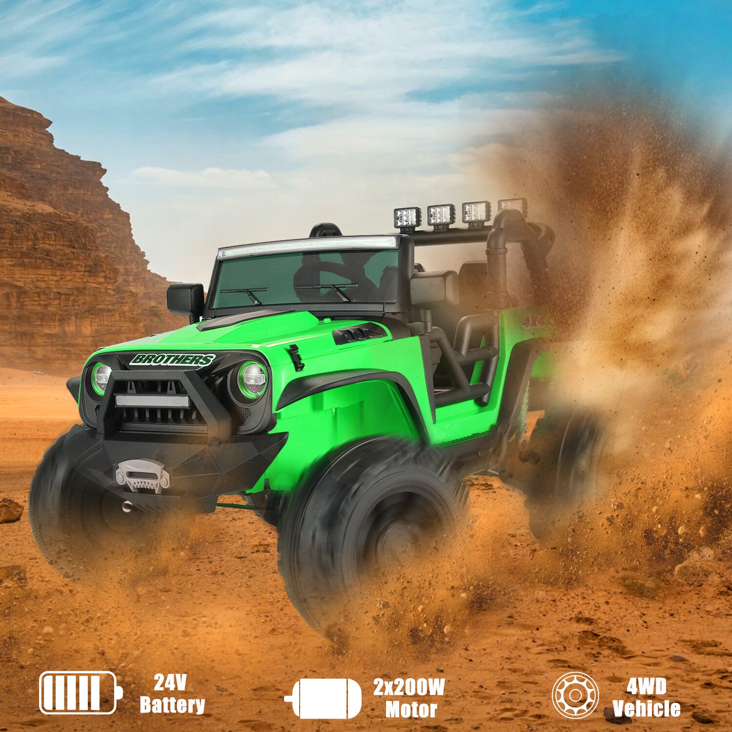 12/24V Large Electric Ride-On Truck and Motorcycle for Kids Trend Times 25