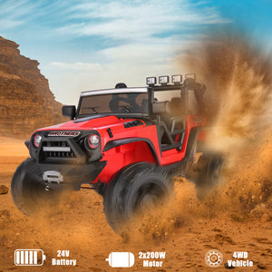 12V/24V Large Electric Ride-On Truck and Motorcycle for Kids Toy Gift Trend Times 3