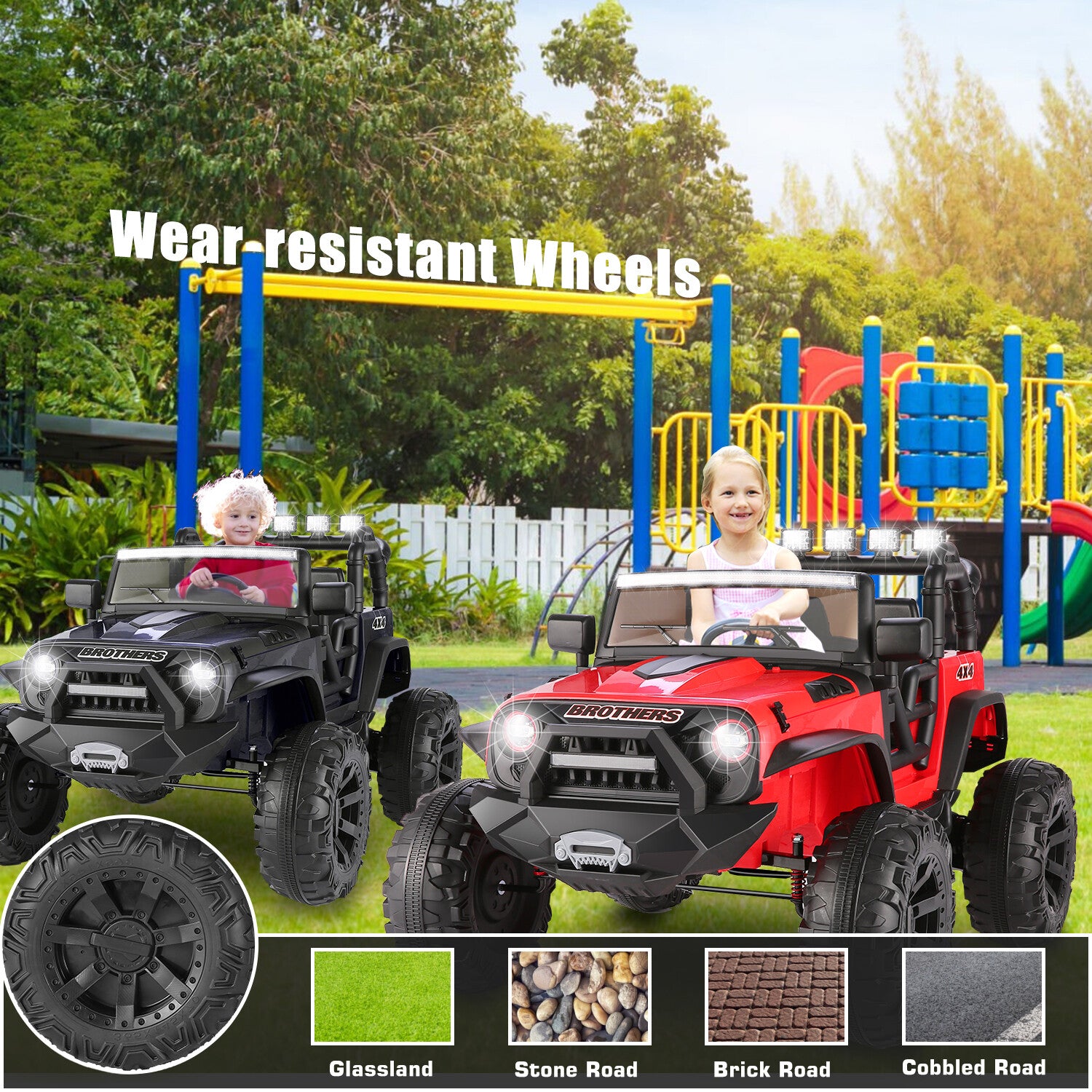 12V/24V Large Electric Ride-On Truck and Motorcycle for Kids Toy Gift Trend Times 5