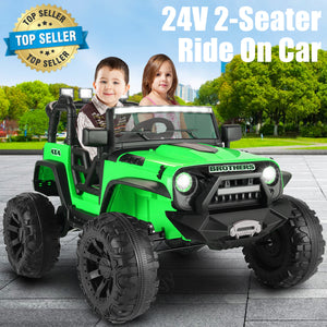 12/24V Large Electric Ride-On Truck for Kids with Parental Remote Control Trend Times 14