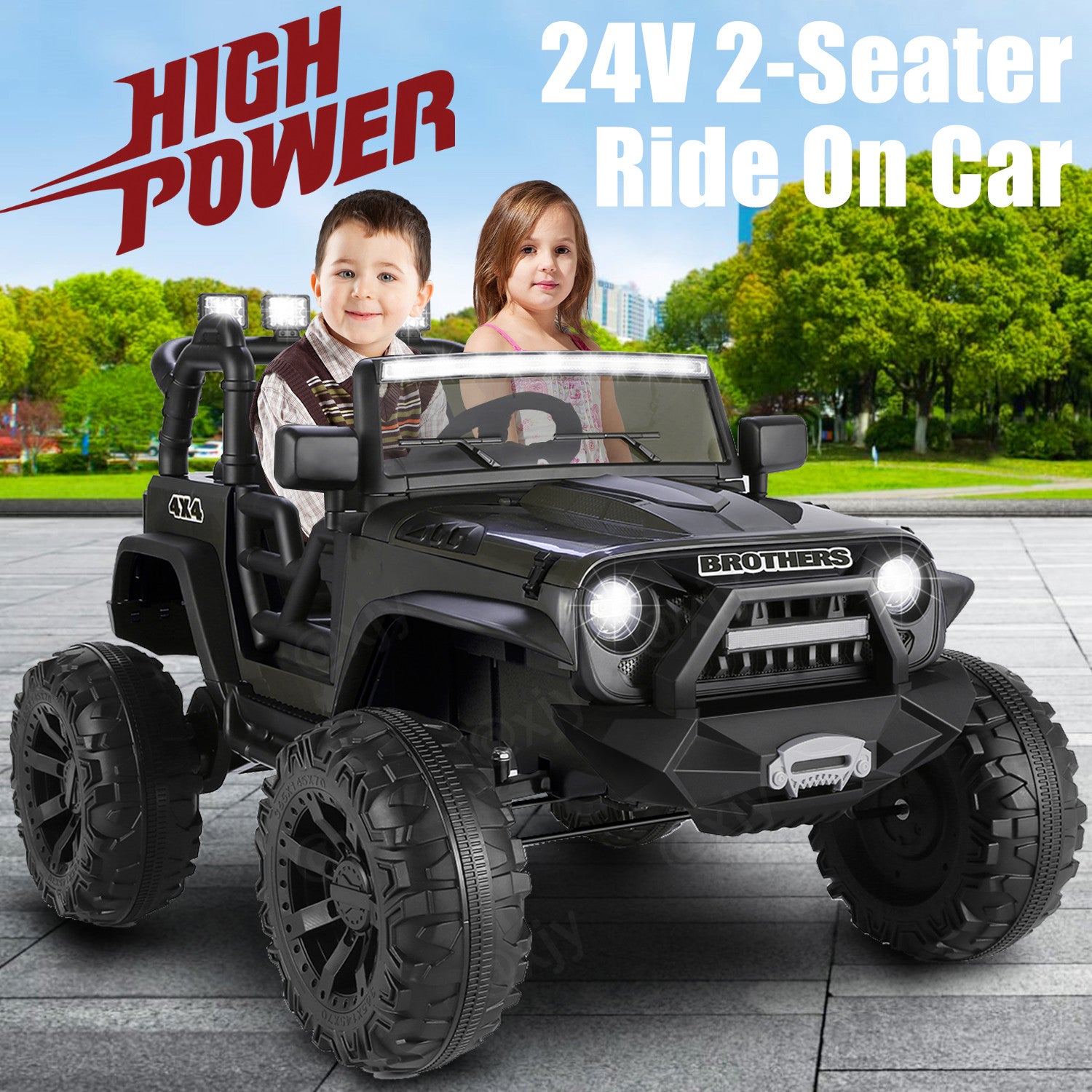 12/24V Large Electric Ride-On Truck for Kids with Parental Remote Control Trend Times 15