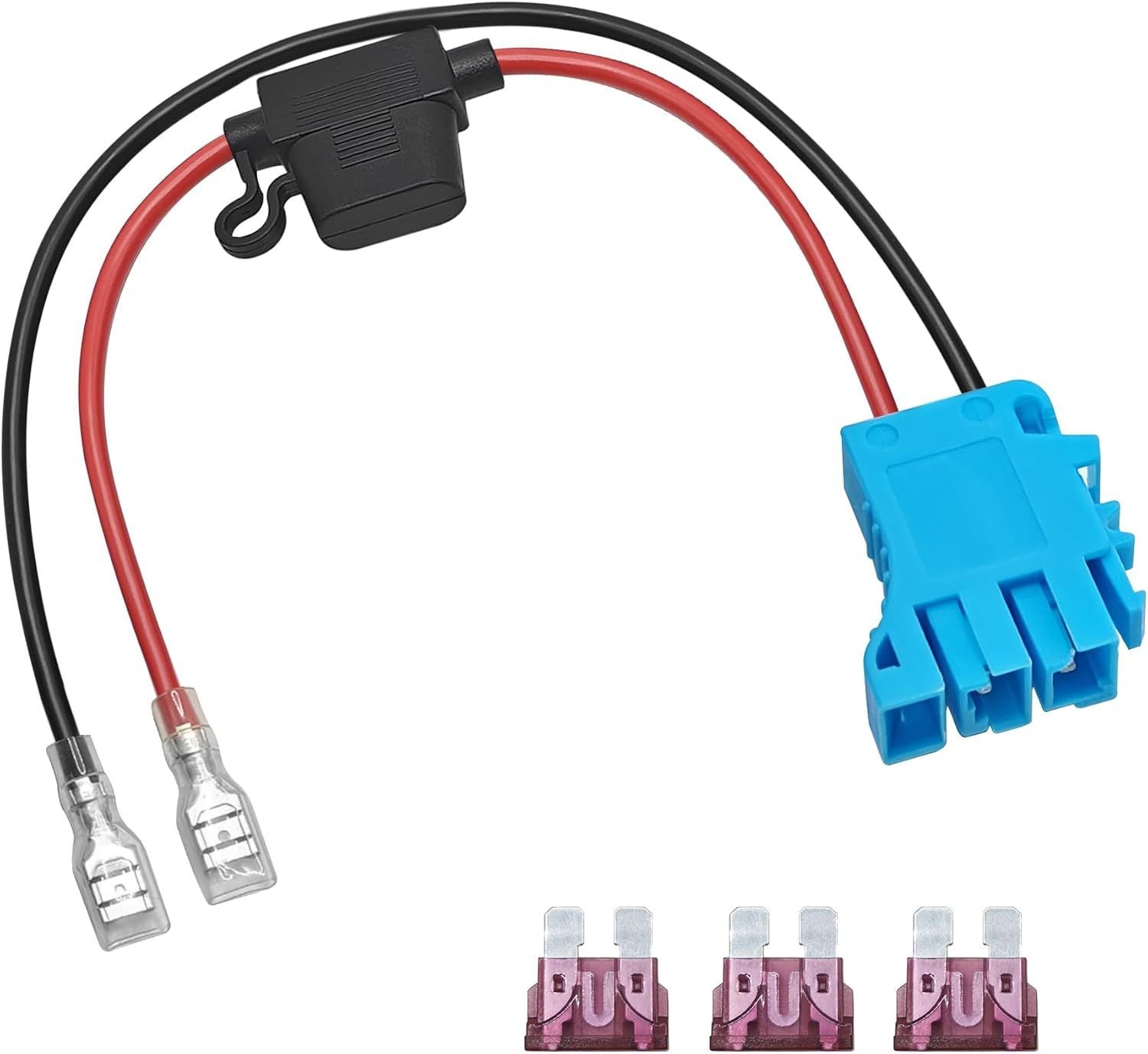 12 AWG 12 Volt Blue Wire Harness Connector Compatible with Peg Perego Trend Times 0