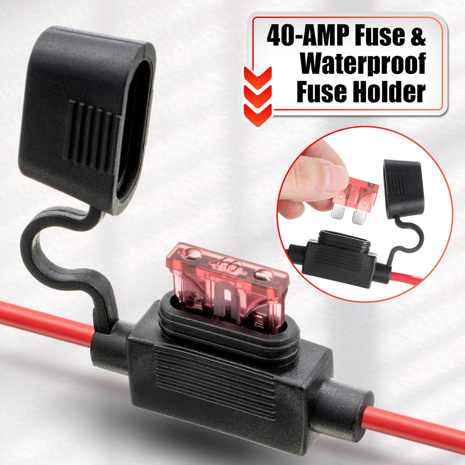 12 AWG Wire Harness Connector Replacement Compatible with Peg Perego 12 Volt SLA Trend Times 2