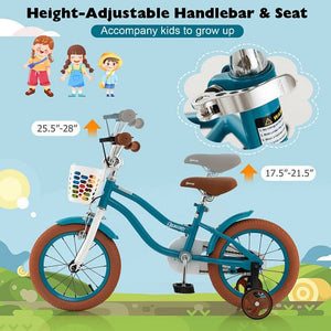 12 Inch Adjustable Kids Bike with Removable Basket for Ages 3-4 Years Trend Times 4