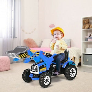 Battery Powered Kids Ride-On Dumper Truck Blue Trend Times 1