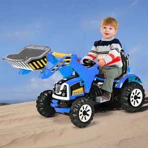 Battery Powered Kids Ride-On Dumper Truck Blue Trend Times 2