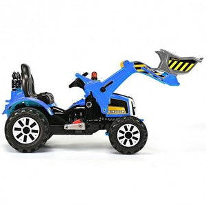 Battery Powered Kids Ride-On Dumper Truck Blue Trend Times 4