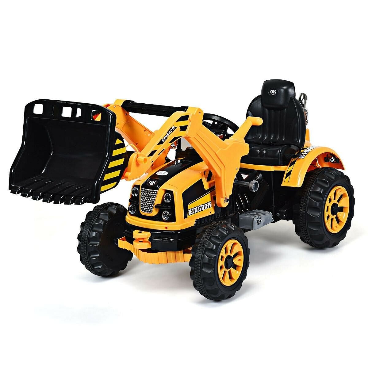 12V Battery-Powered Yellow Ride-On Dumper Truck for Kids Trend Times 3