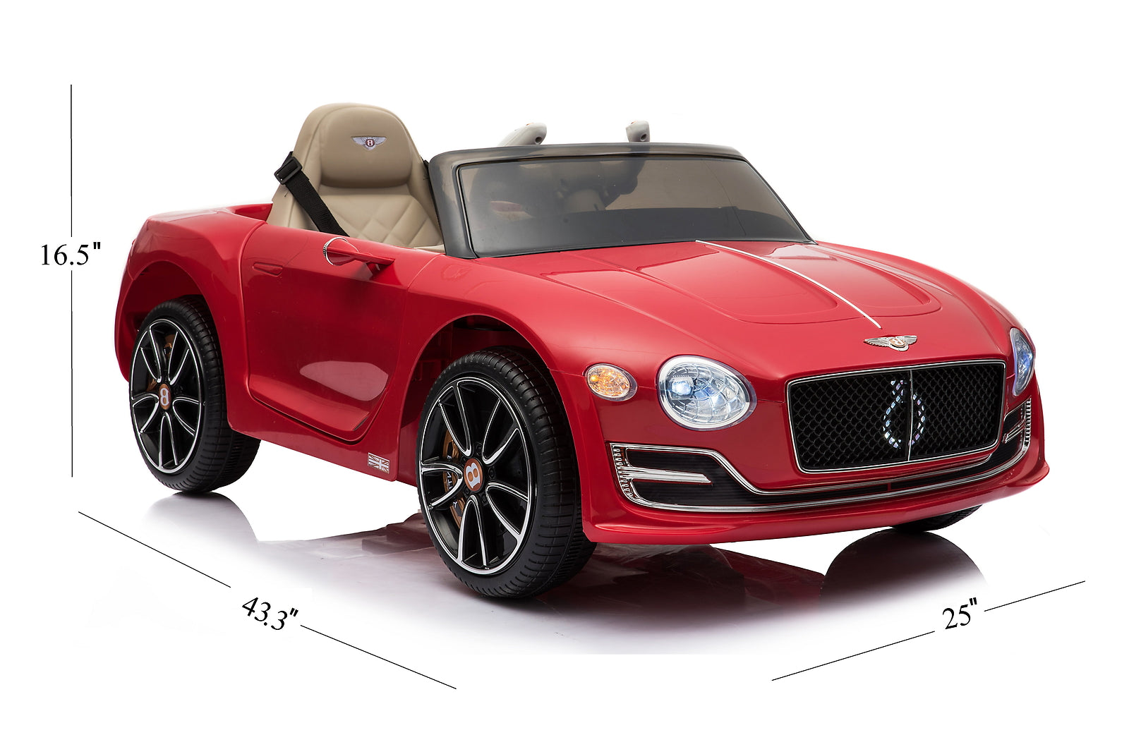 12V Powered Bentley Ride-On Car with Parent Remote Control Trend Times 2