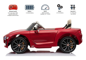 12V Powered Bentley Ride-On Car with Parent Remote Control Trend Times 5