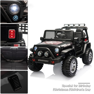12V Electric 2-Seater Jeep Ride-On Car with Remote Control for Kids Ages 3-6 Trend Times 0