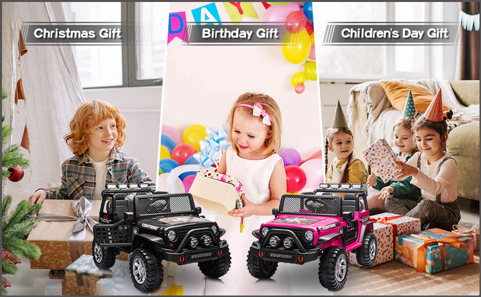 12V Electric 2-Seater Jeep Ride-On Car with Remote Control for Kids Ages 3-6 Trend Times 9