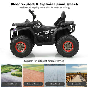V Kids Electric 4-Wheeler ATV Quad with MP3 Player and LED Lights Trend Times 10