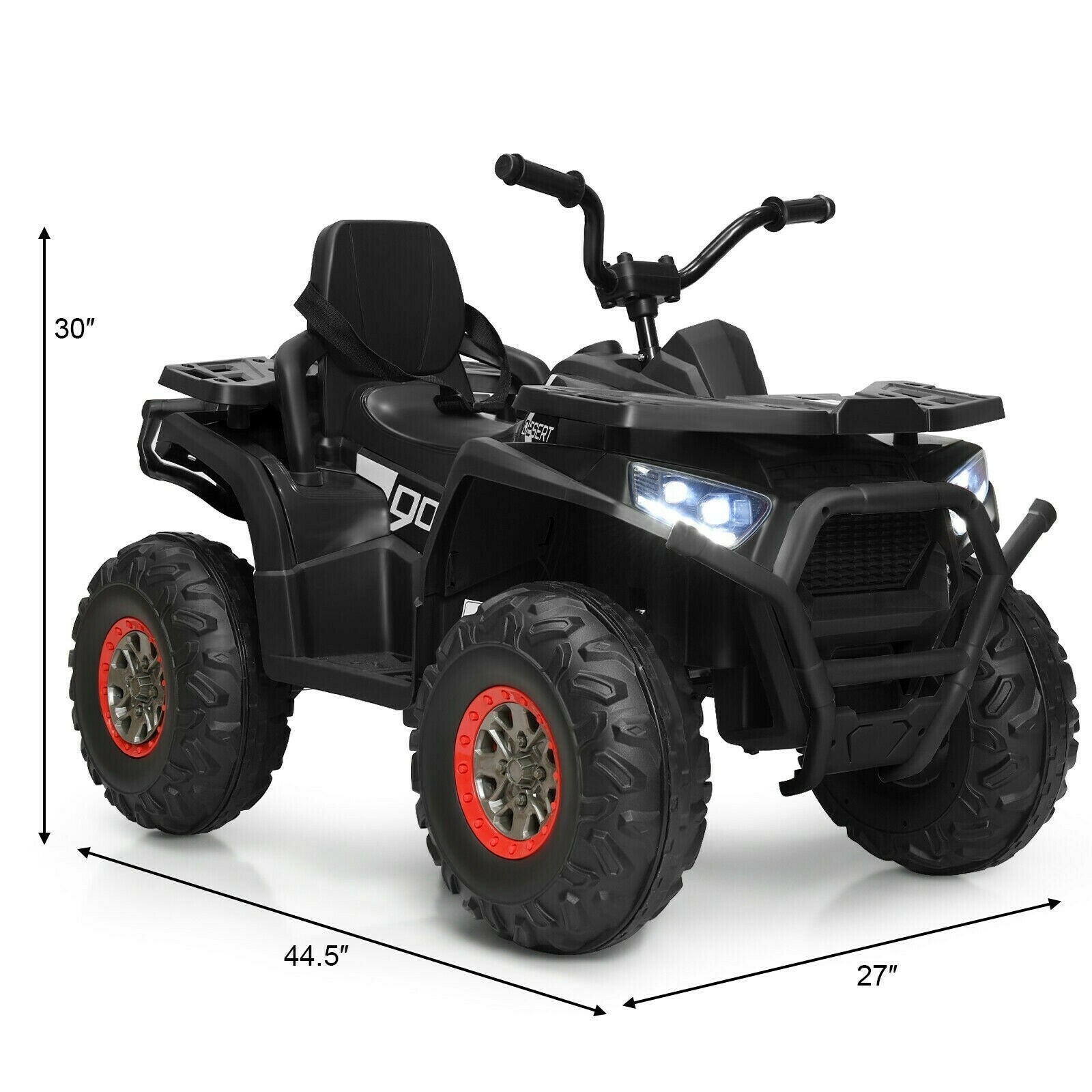 V Kids Electric 4-Wheeler ATV Quad with MP3 Player and LED Lights Trend Times 7