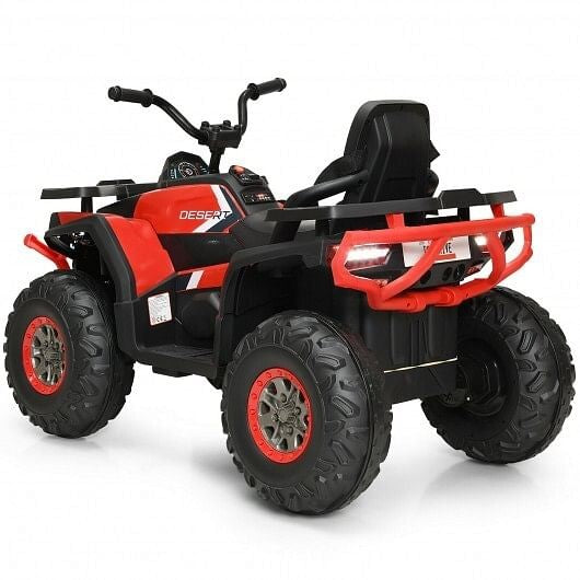 Kids Electric Red 4-Wheeler ATV Quad with MP3 Player and LED Lights Trend Times 5