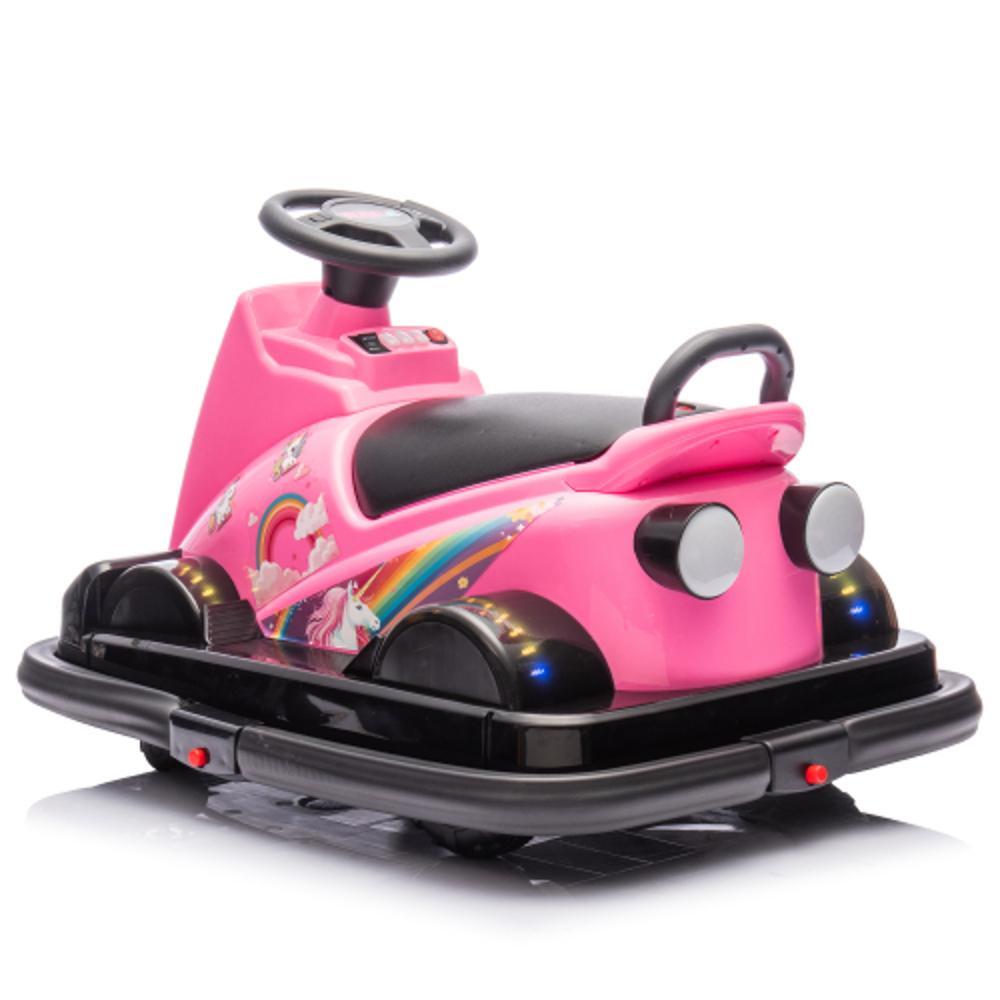 Kids Ride-On Motor Bumper Car with Cute Pink Design for Ages 3-5 Trend Times 3