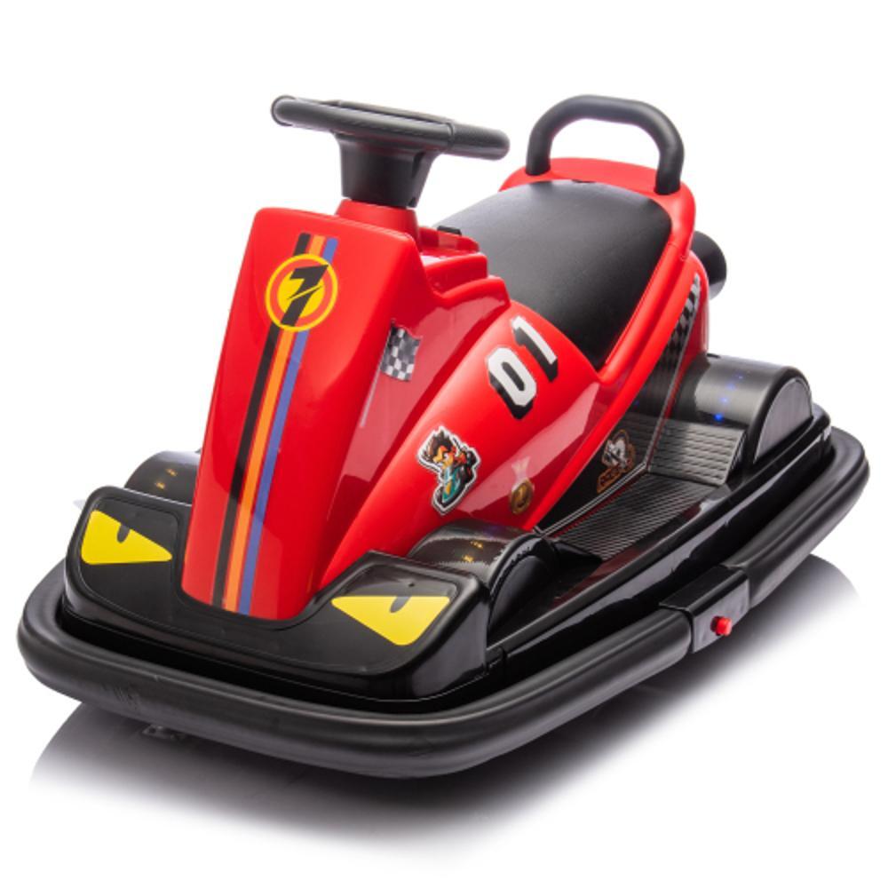 Kids Ride-On Motor Bumper Car with Cute Design for Ages 3-5, Red Trend Times 0