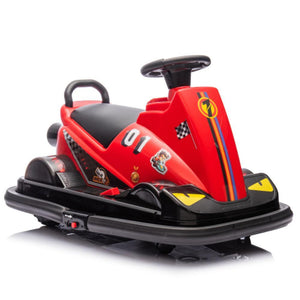 Kids Ride-On Motor Bumper Car with Cute Design for Ages 3-5, Red Trend Times 5