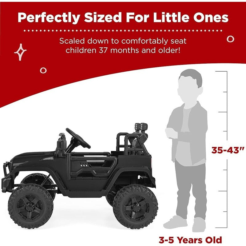 12V Kids Ride-On Truck with Remote Control, Spring Suspension, LED Lights, and AUX Port Trend Times 2