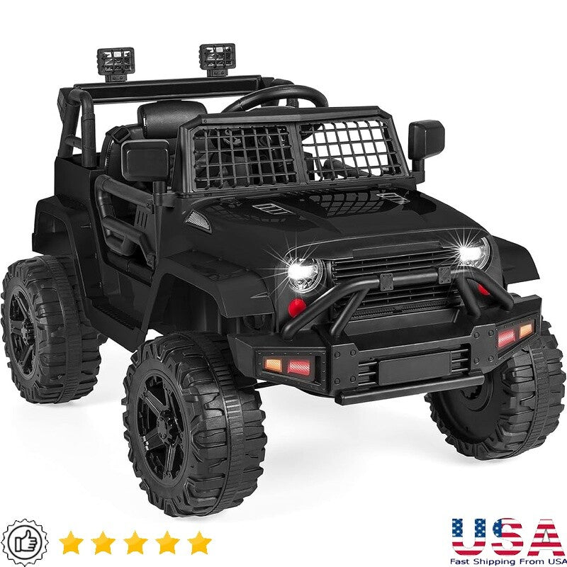 12V Kids Ride-On Truck with Remote Control, Spring Suspension, LED Lights, and AUX Port Trend Times Variant 0
