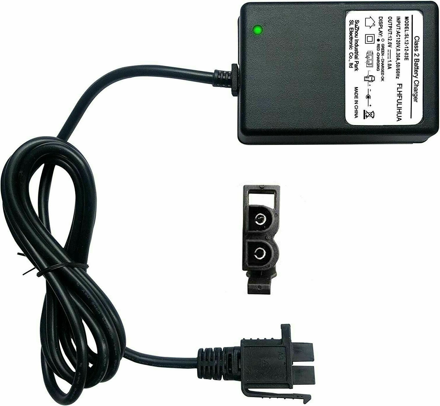 12 Volt 1A USB-C Battery Charger Adapter for Kids Ride-On Car Power Supply Trend Times 0