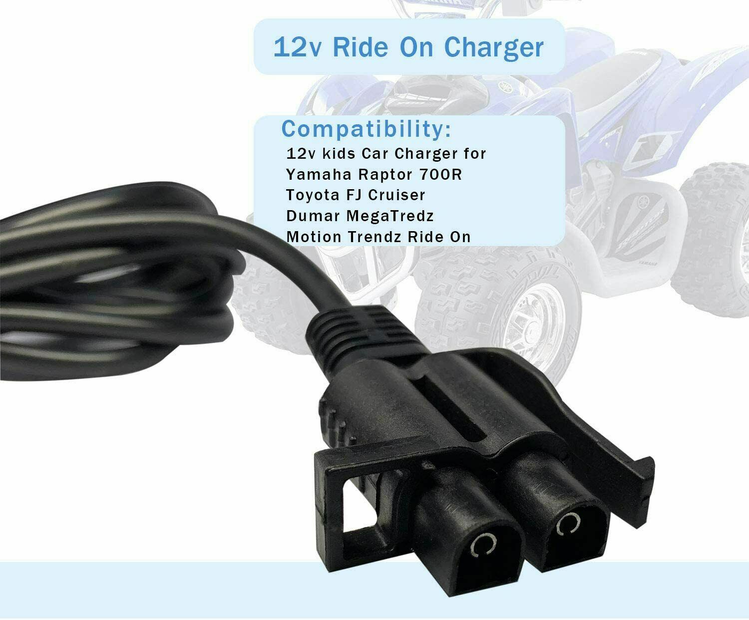 12 Volt 1A USB-C Battery Charger Adapter for Kids Ride-On Car Power Supply Trend Times 4