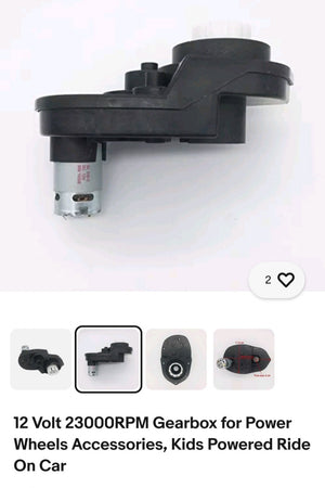 12 Volt 23000 RPM Gearbox Power Wheels Accessories for Kids Powered Ride-On Cars Trend Times 0