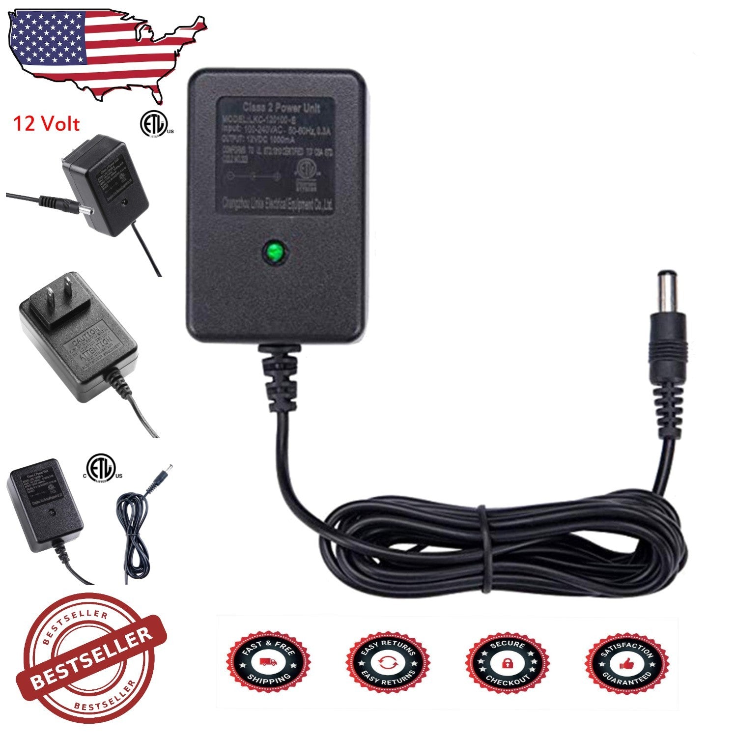 12 Volt Battery Charger for Electric Ride On Cars, Safe and Efficient Charging Trend Times 0