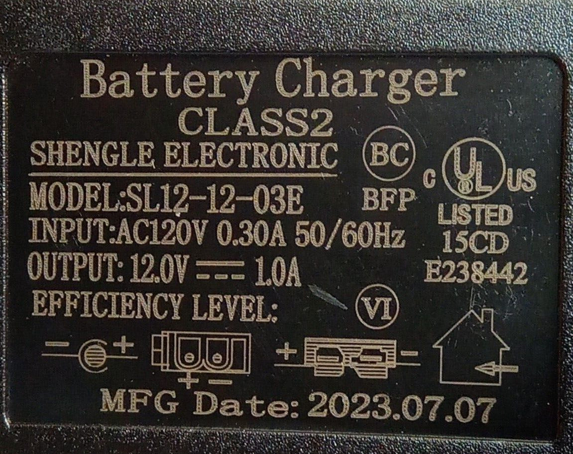 12 Volt AA Battery Charger for Kids Ride-On Cars and Motion Toys Trend Times 7