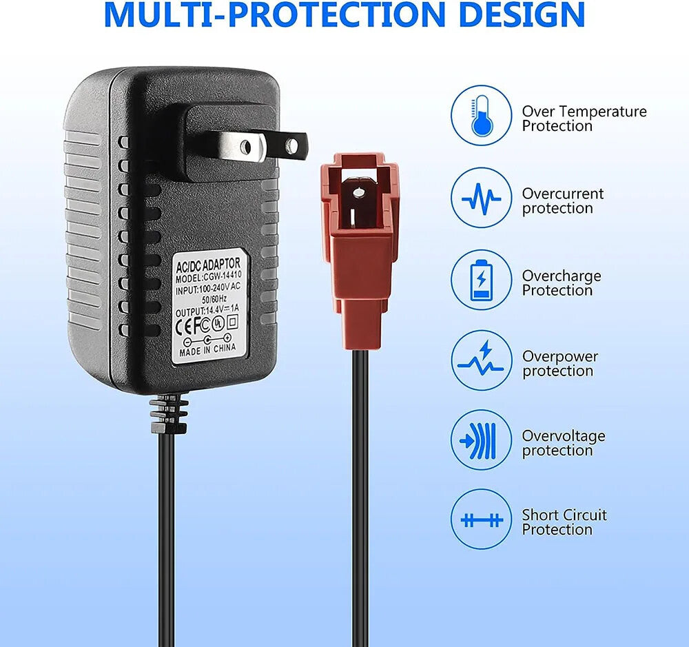 12 Volt 1A Battery Charger for Kids Electric Ride-On Cars and Toys Trend Times 16
