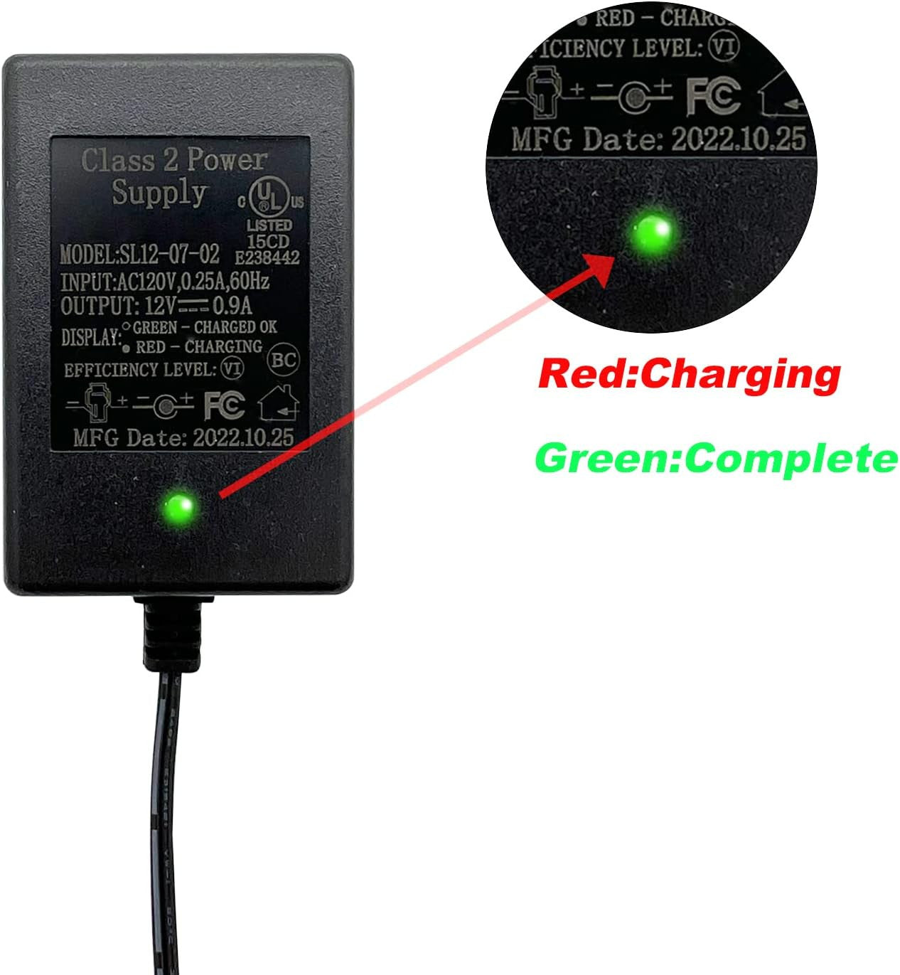 12 Volt Battery Charger for Kids 12V Ride-On Toy Cars Trend Times 1