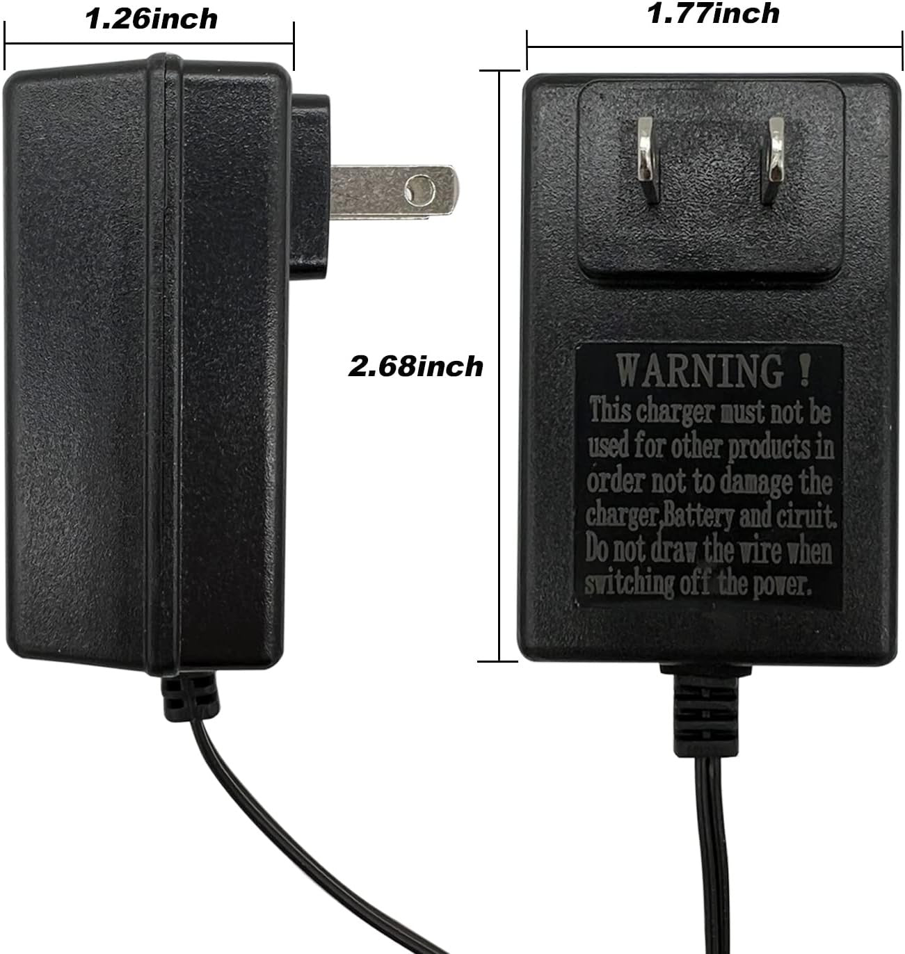 12 Volt 12V Battery Charger for Kids Ride-On Electric Toy Cars Trend Times 4