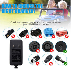 12 Volt Battery Charger for Kids Ride-On Toys and Cars Trend Times 3