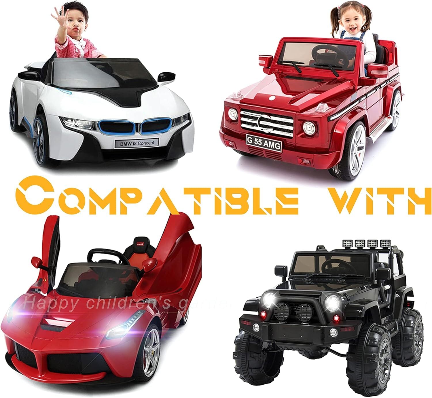 12 Volt Battery Charger for 12V Kids Ride-On Toys and Cars Trend Times 8