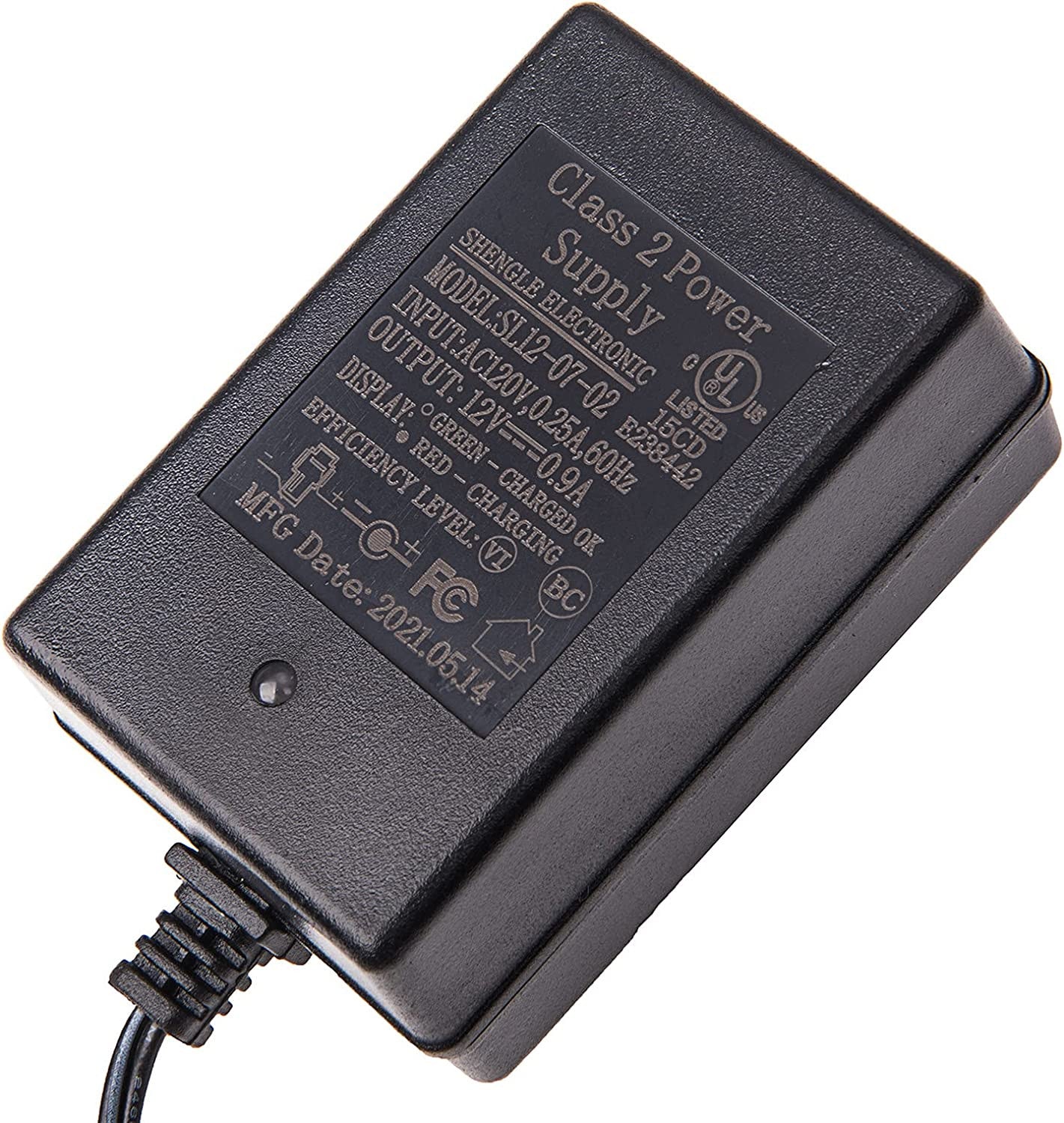 12 Volt 0.9A Battery Charger for Kids Electric Ride-On Toy Cars Trend Times 2