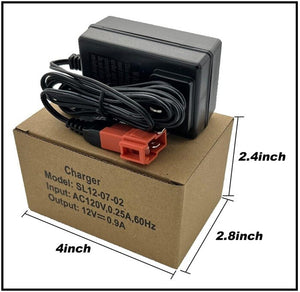 12 Volt 0.9A Battery Charger for Kids Electric Ride-On Car Toys Trend Times 3