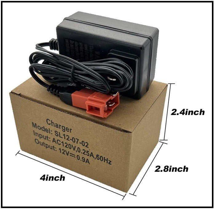 12 Volt 0.9A Battery Charger for Kids Electric Ride-On Car Toys Trend Times 3