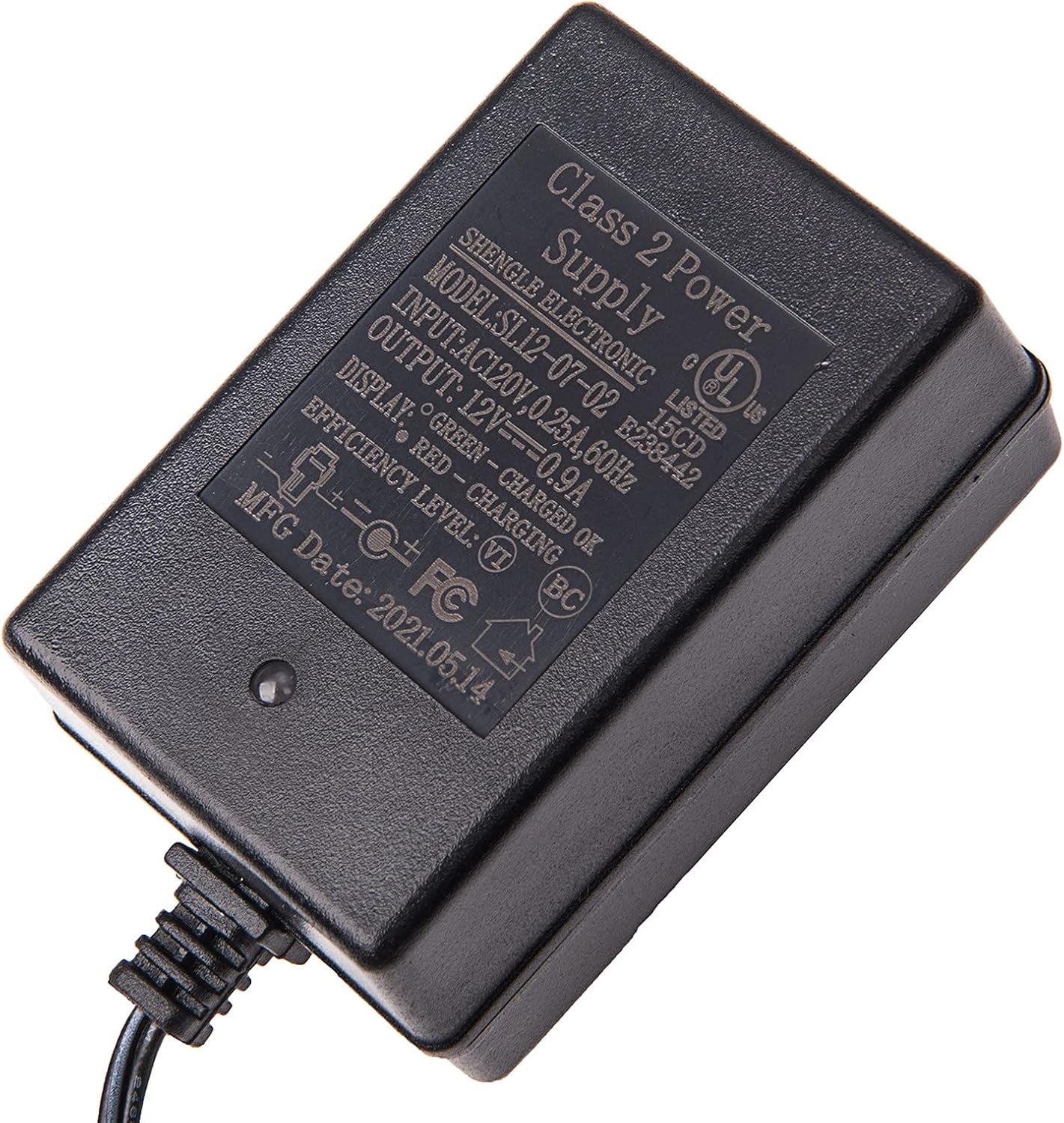 12 Volt Battery Charger for Kids Ride-On Toys 12V SL12-07-02 Trend Times 1