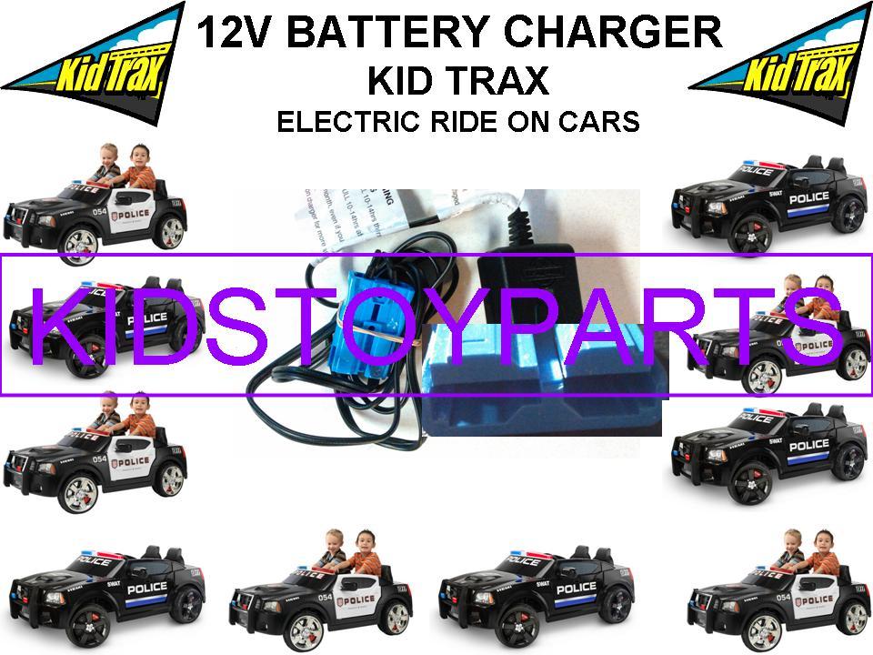 12 Volt Battery Charger with Blue Connector for Kids Ride-On Dodge Police Car Toy Trend Times Variant 0