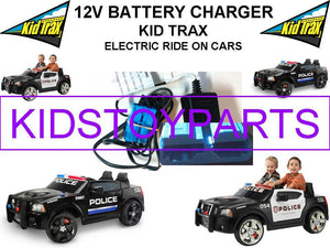 Volt Battery Charger for Kid Trax Dodge Pursuit Police Car with Large Blue Connector Trend Times Variant 0