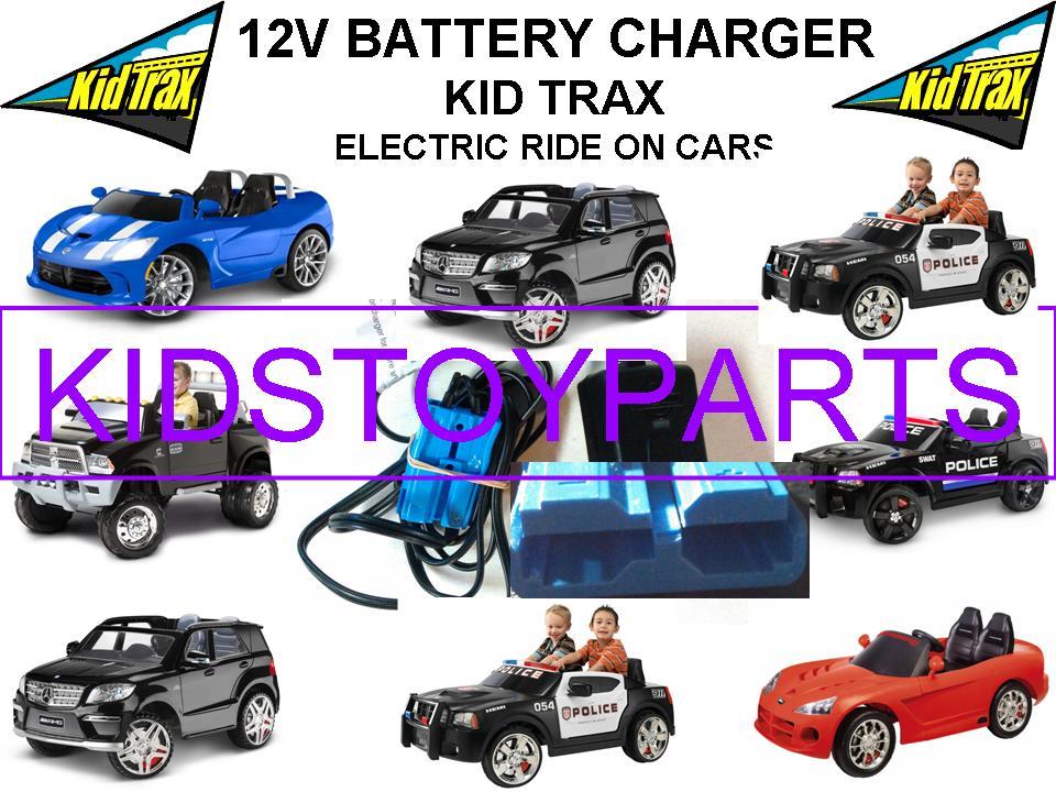 12 Volt Rechargeable Battery Charger with Blue Connector for Kid Trax Racing Ride-On Cars Trend Times Variant 0