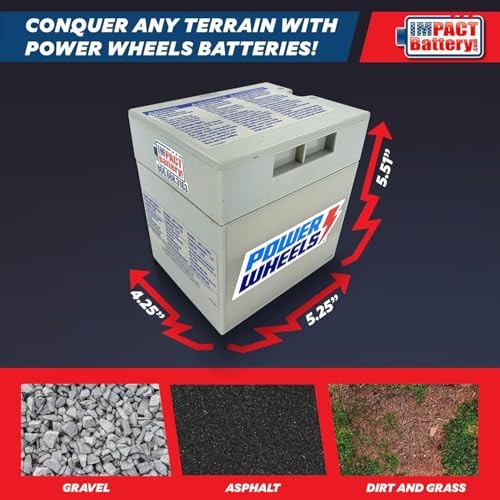 12 Volt Replacement Battery for Power Wheels Toys Trend Times 4