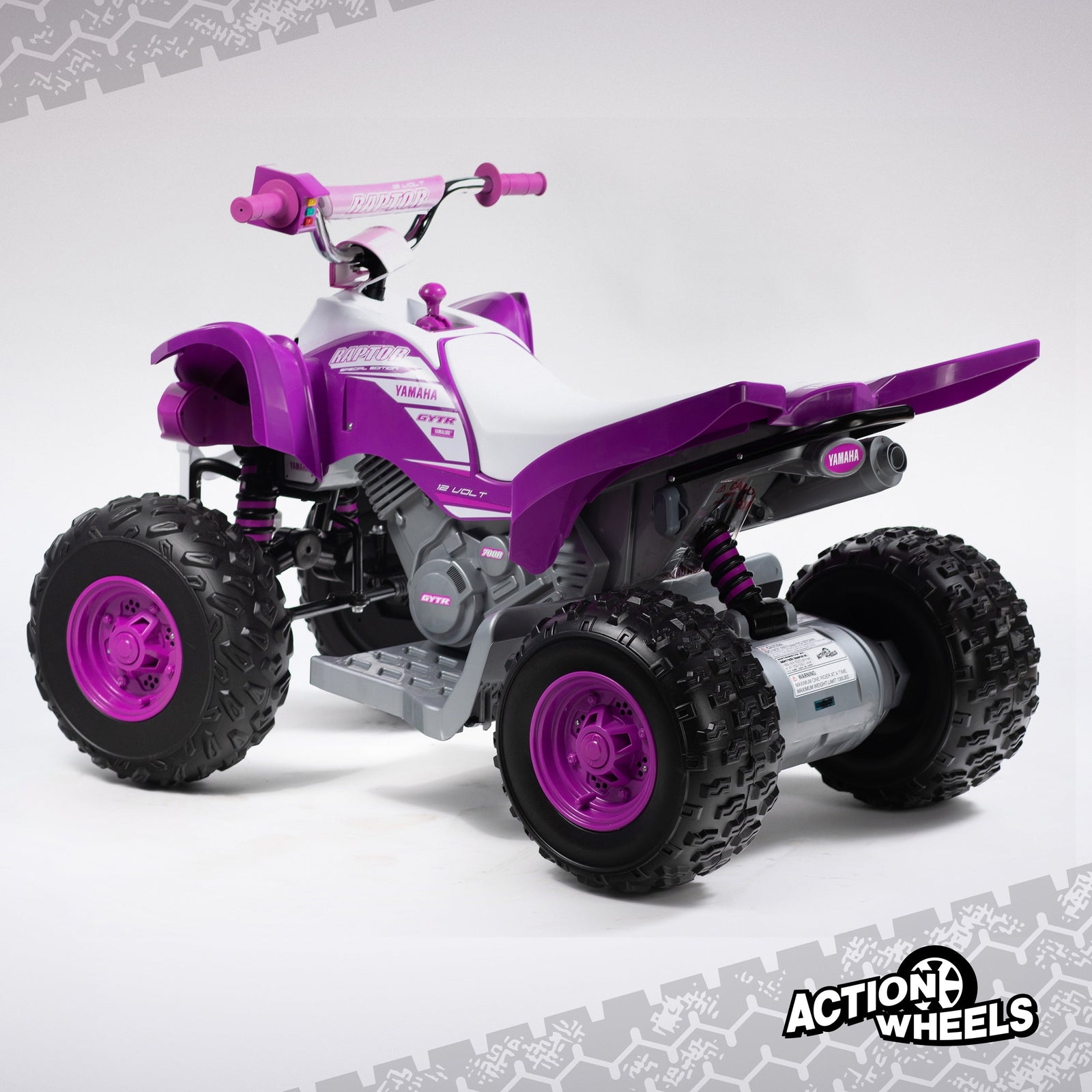 12-Volt Battery-Powered Purple Ride-On ATV with Music for Girls Ages 3-5 Years Trend Times 6